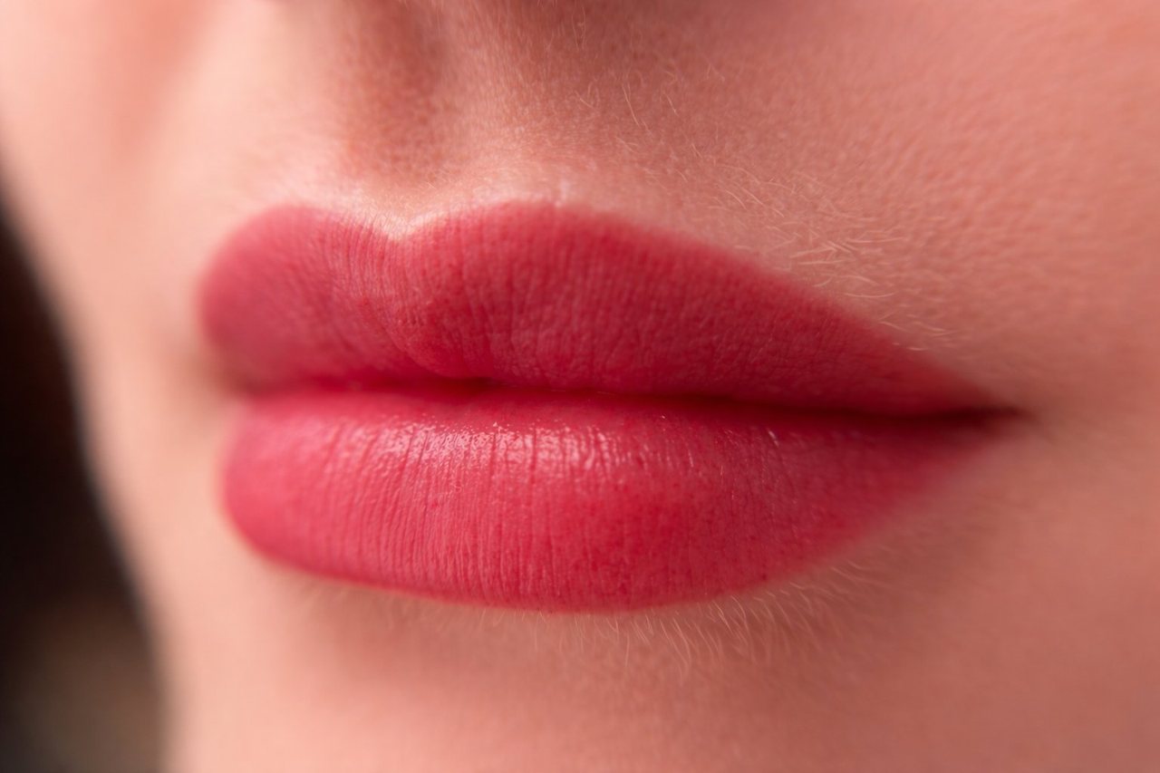 Velvet Lips Esbjerg – bærfarvet permanent makeup på læber, nærbillede