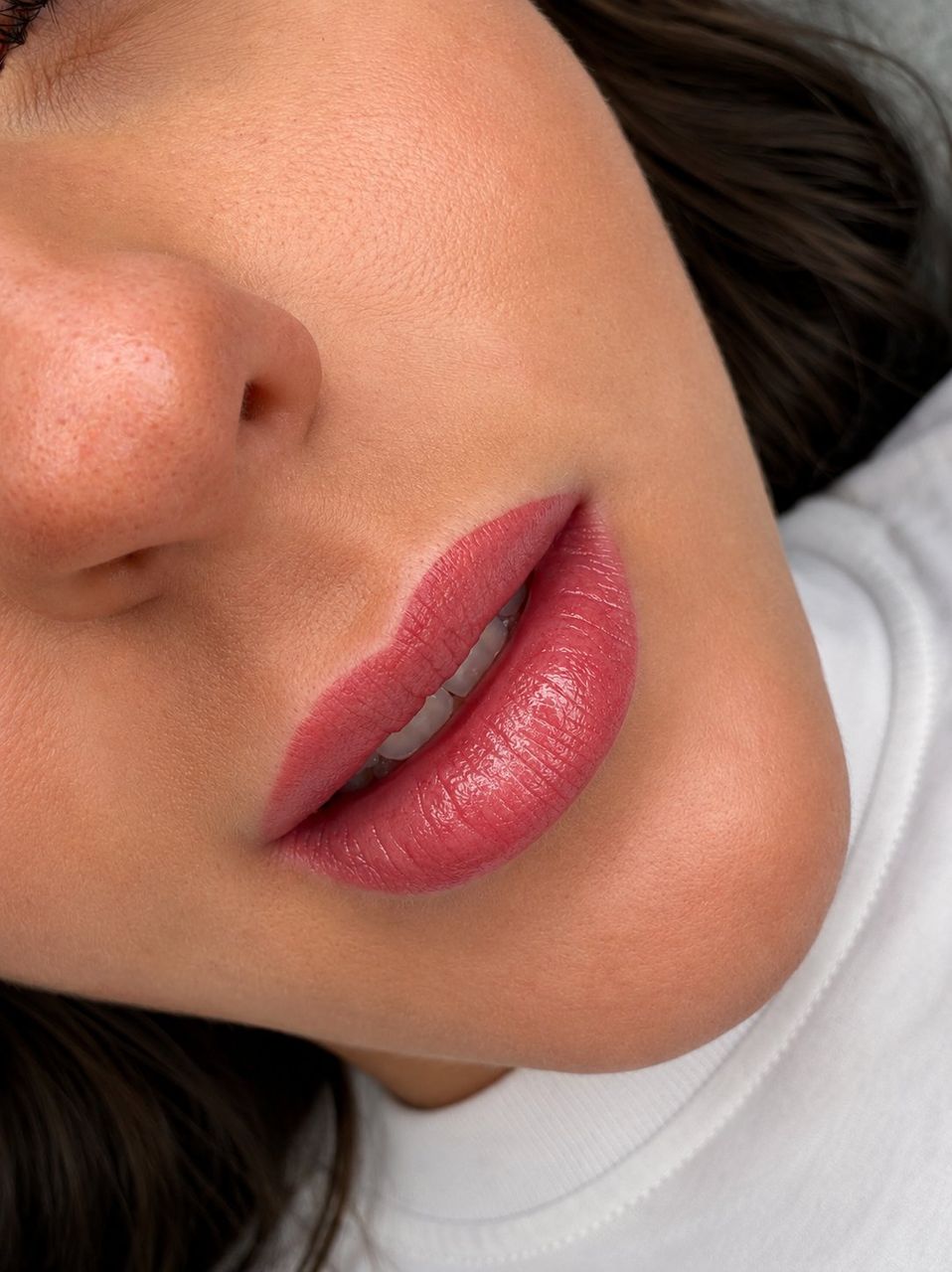 Velvet Lips Esbjerg – frisk resultat af permanent makeup læber efter behandling