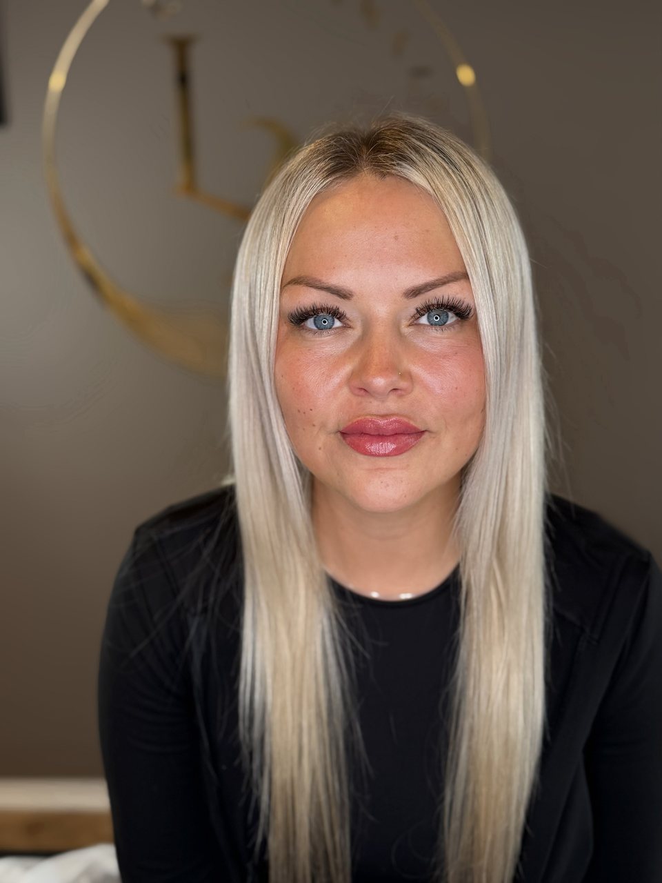 Velvet Lips Esbjerg – permanent makeup på læber, resultat set forfra